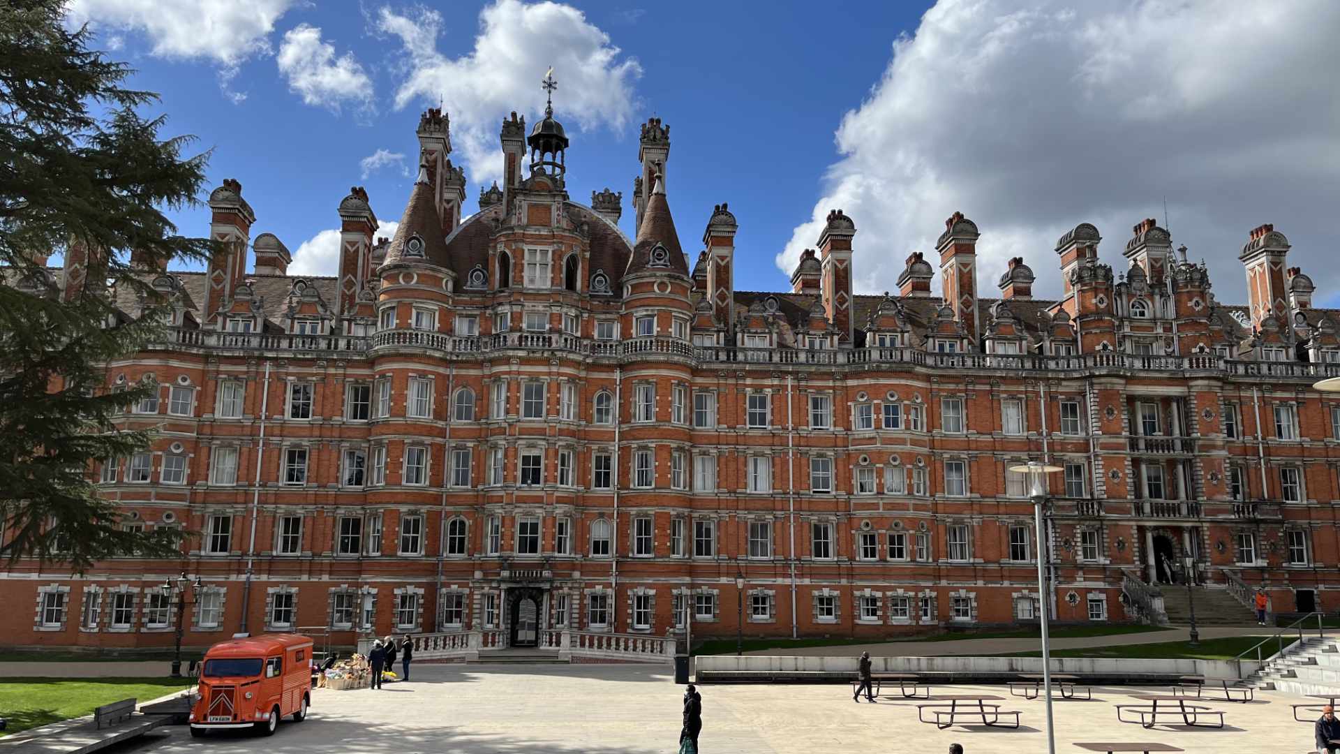 Founder’s Building at Royal Holloway, University of London, Egham, United Kingdom